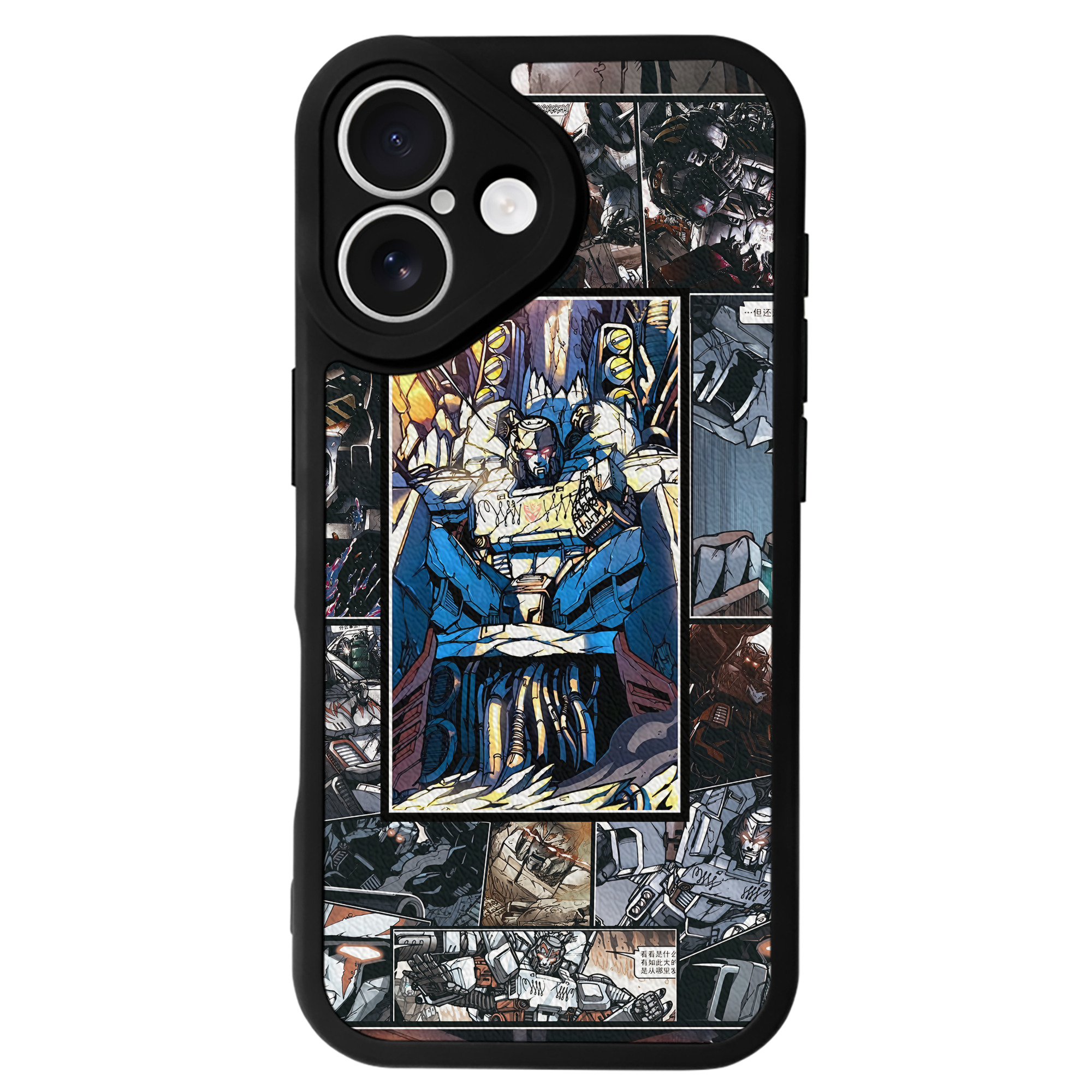 （画像用） Transformers トランスフォーマー 【iPhone 16シリーズ対応】シリコンスマホケース（レザー調） 材質：シリコン